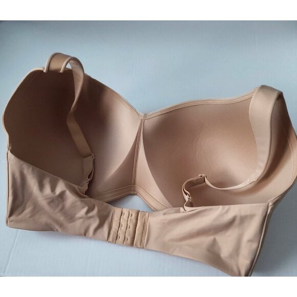 AUDEN Lightly Lined Wire-Free Bra Size 40G Nude/Beige Full Coverage NWOT - Picture 2 of 7
